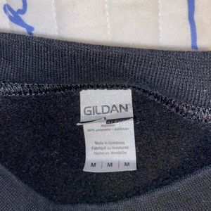 Black oversized crew neck